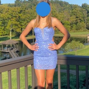 Blue Chandalier homecoming dress! perfect condition, worn once, so flattering